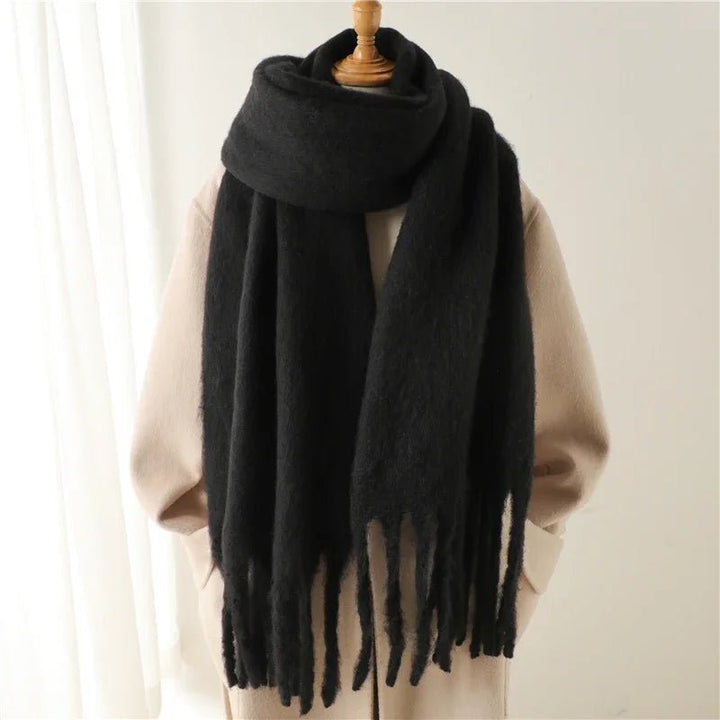 Women's Wrap Ruched Scarf with Collar - photo 3