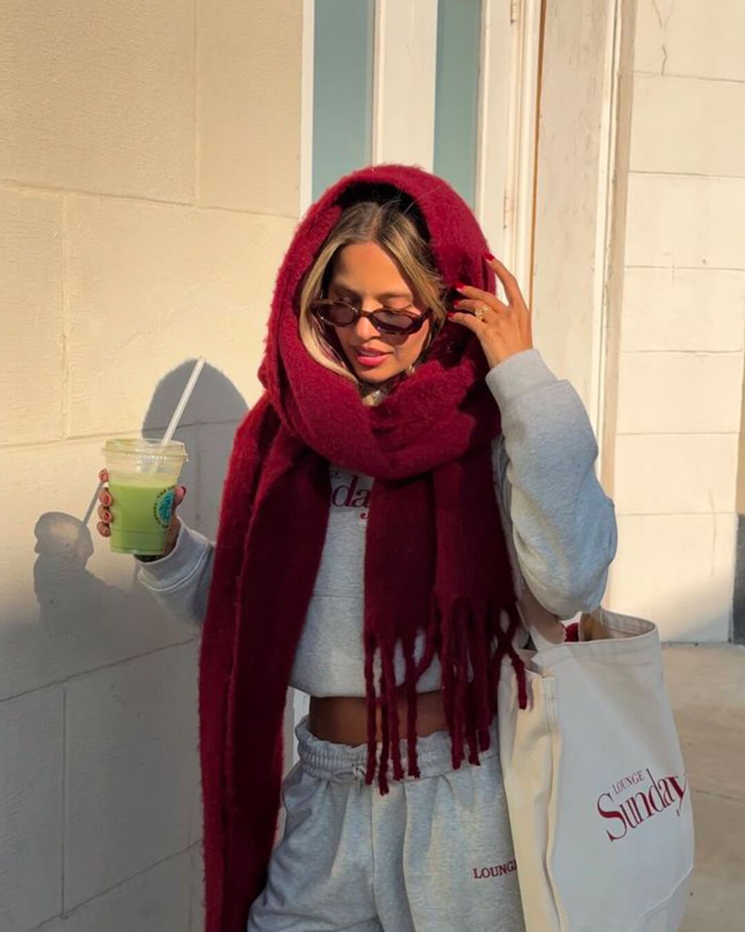Women's Wrap Ruched Scarf with Collar - photo 4