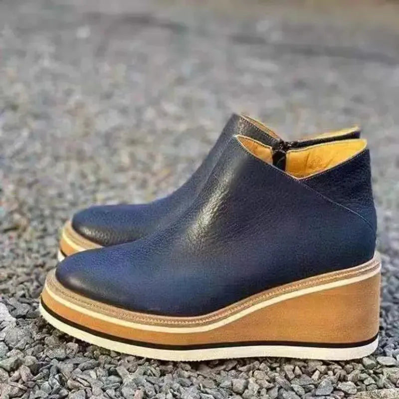 Women's Zip-Front Platform Ankle Boots - photo 10