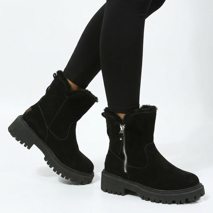 Women's Zip-Front Boots with Grip Sole - photo 1