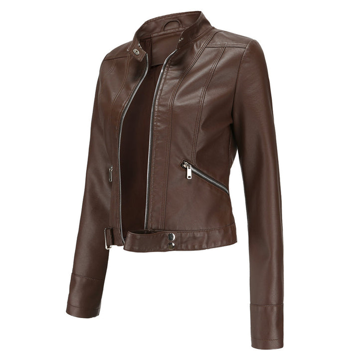 Women's Zip-Front Collared Bomber Jacket - photo 10