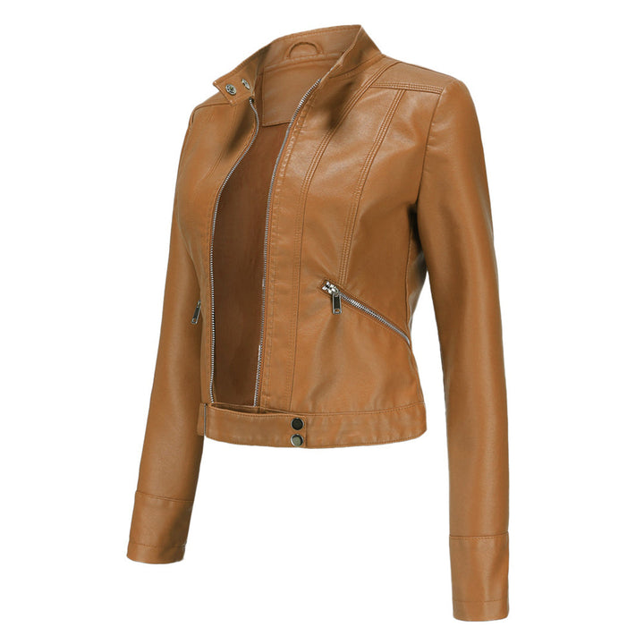 Women's Zip-Front Collared Bomber Jacket - photo 11