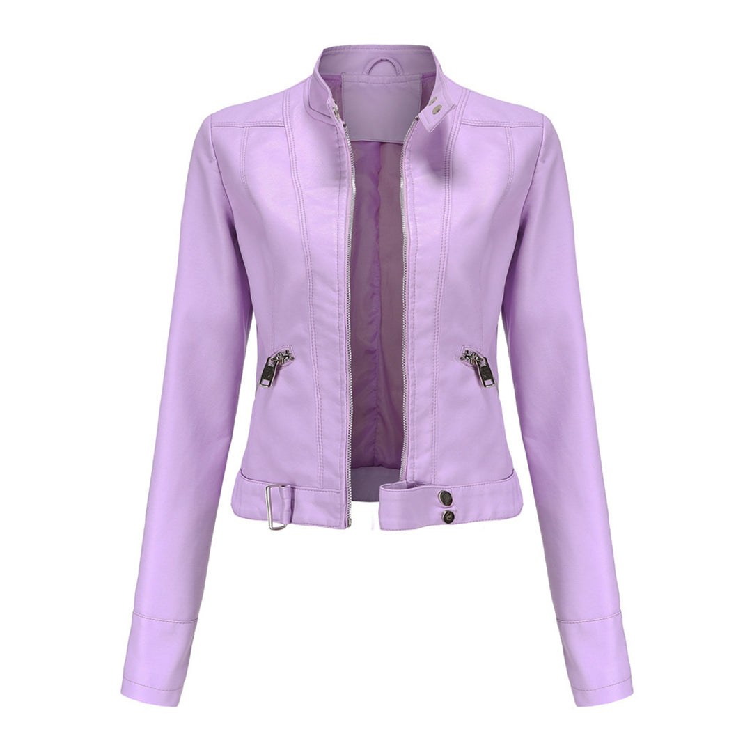Women's Zip-Front Collared Bomber Jacket - photo 17