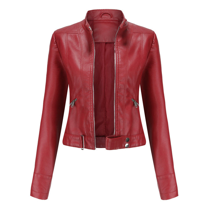 Women's Zip-Front Collared Bomber Jacket - photo 2
