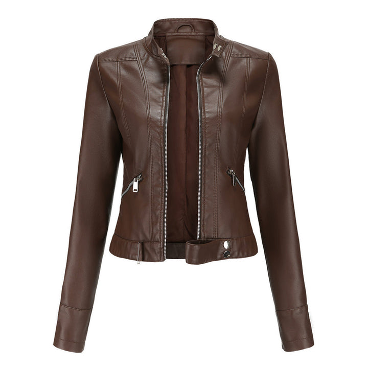 Women's Zip-Front Collared Bomber Jacket - photo 3