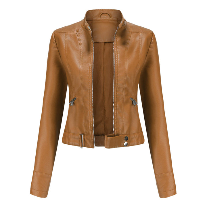Women's Zip-Front Collared Bomber Jacket - photo 4