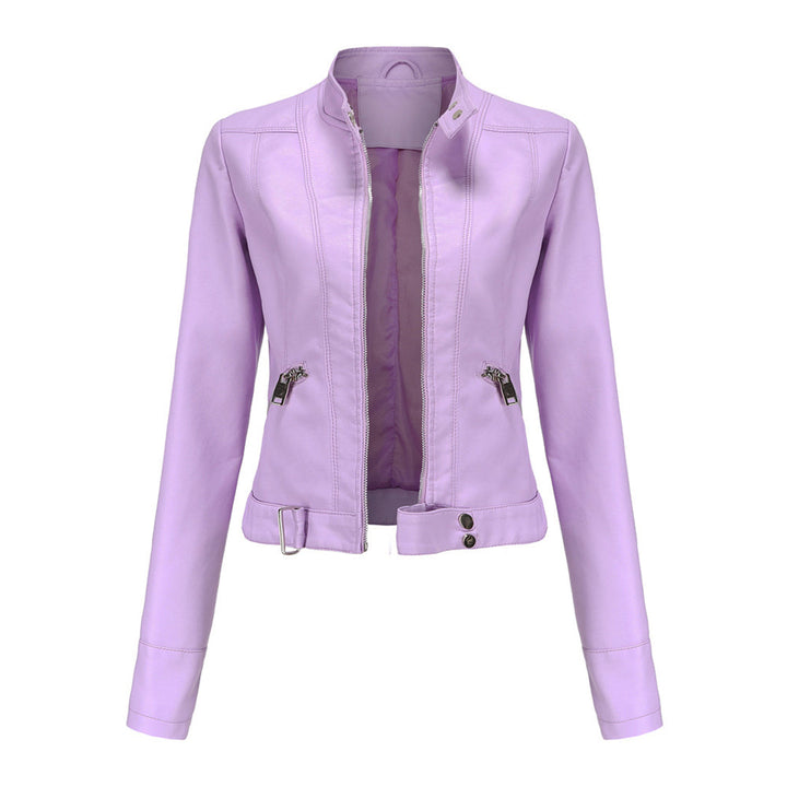 Women's Zip-Front Collared Bomber Jacket - photo 5