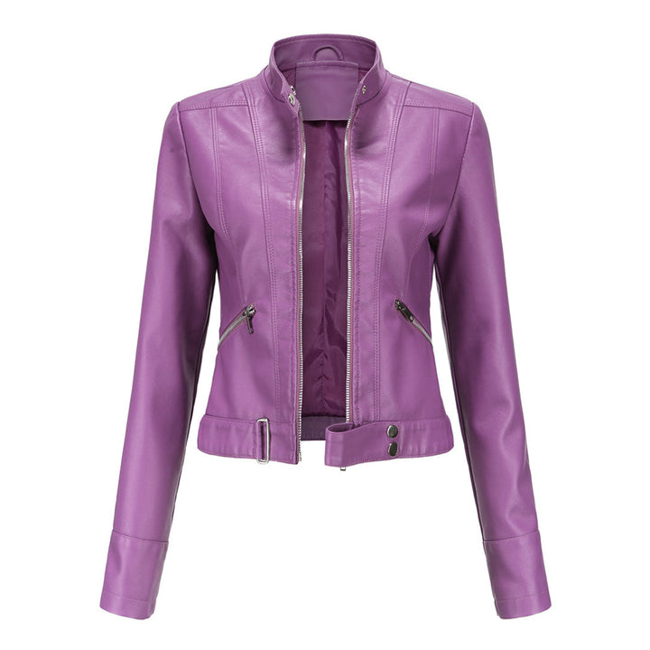 Women's Zip-Front Collared Bomber Jacket - photo 6