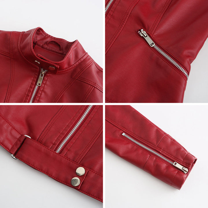 Women's Zip-Front Collared Bomber Jacket - photo 7