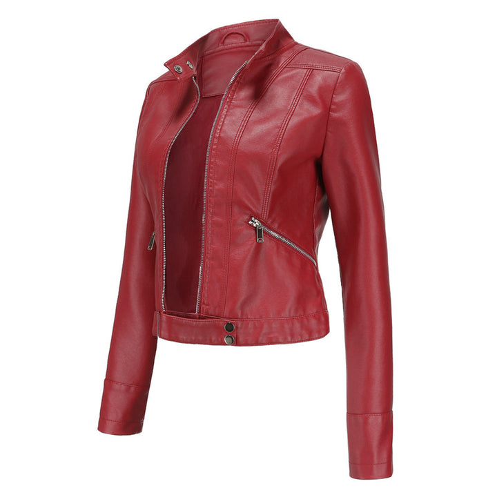 Women's Zip-Front Collared Bomber Jacket - photo 9