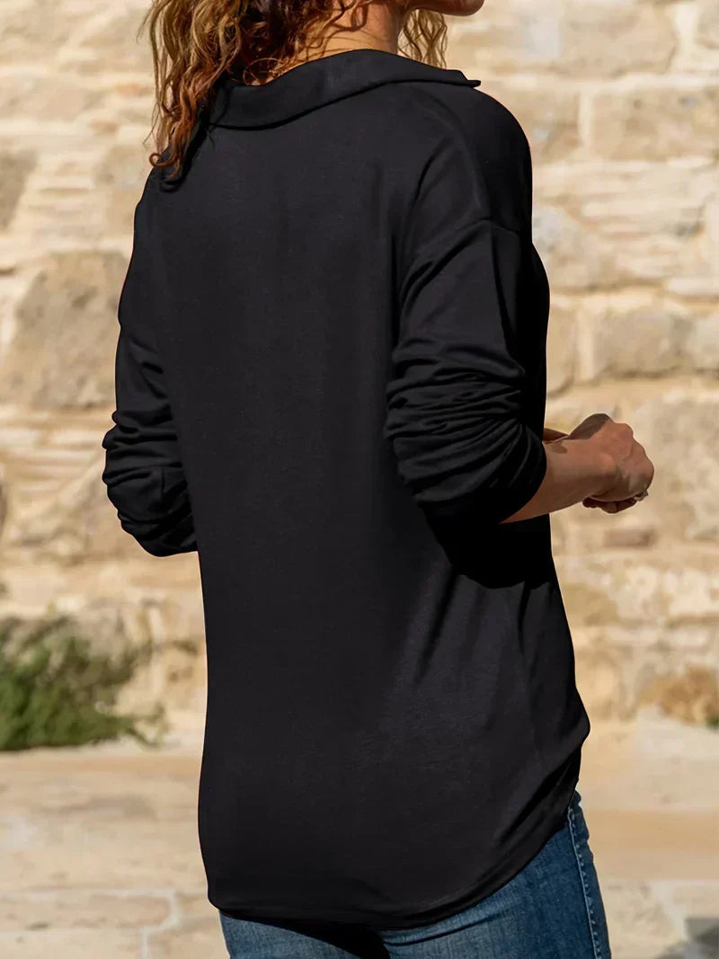 Women's Zip-Front Collared Jumper - photo 7