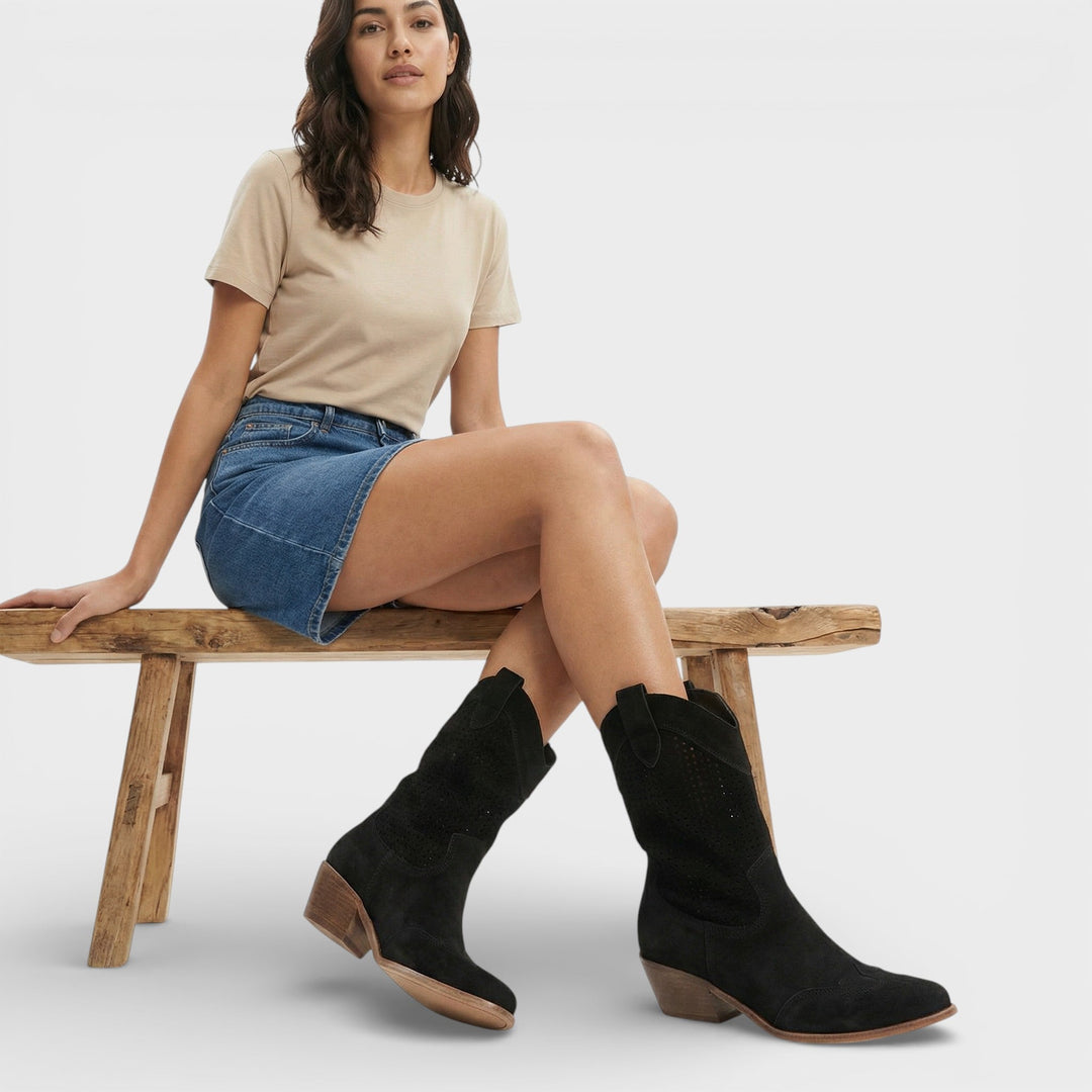 Women's Zip-Front Pointed-Toe Boots - photo 6