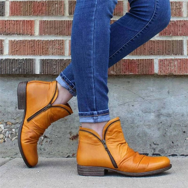 Women's Amalah - Elegant Ankle Boots for Every Occasion - Yellow