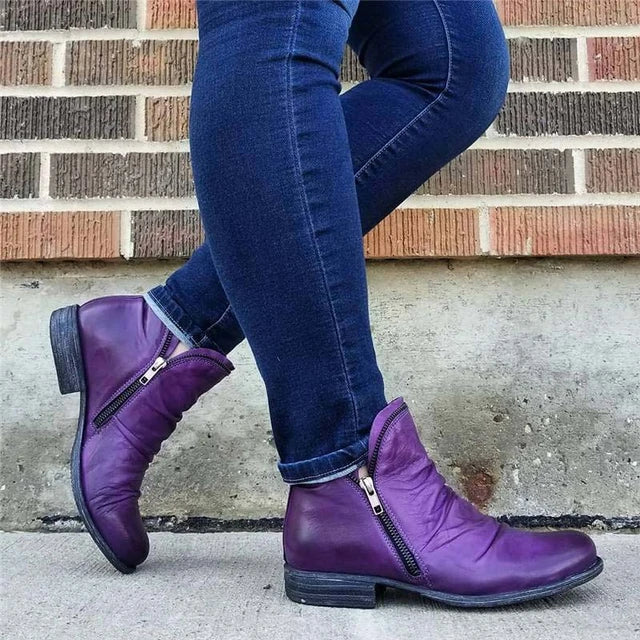 Women's Amalah - Elegant Ankle Boots for Every Occasion - Purple