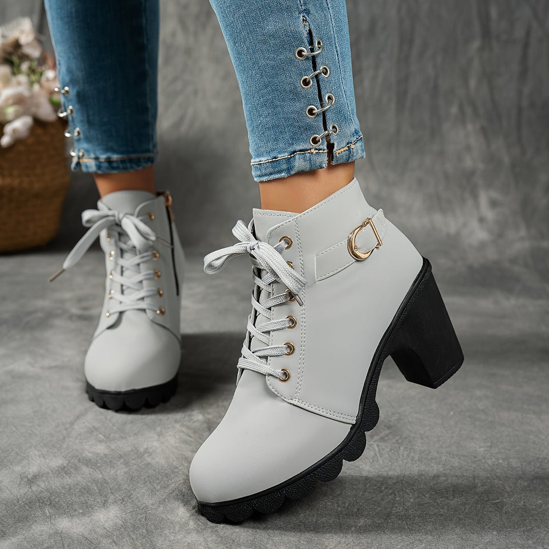 Women's Ankle Boots with Block Heel – view 10