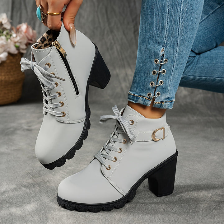Women's Ankle Boots with Block Heel – view 11