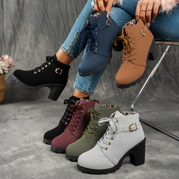 Women's Ankle Boots with Block Heel – view 12
