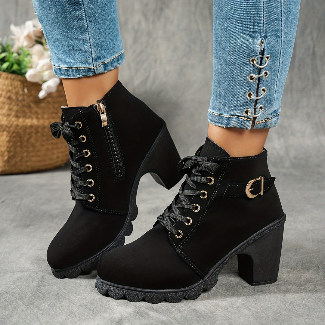 Women's Ankle Boots with Block Heel – view 3