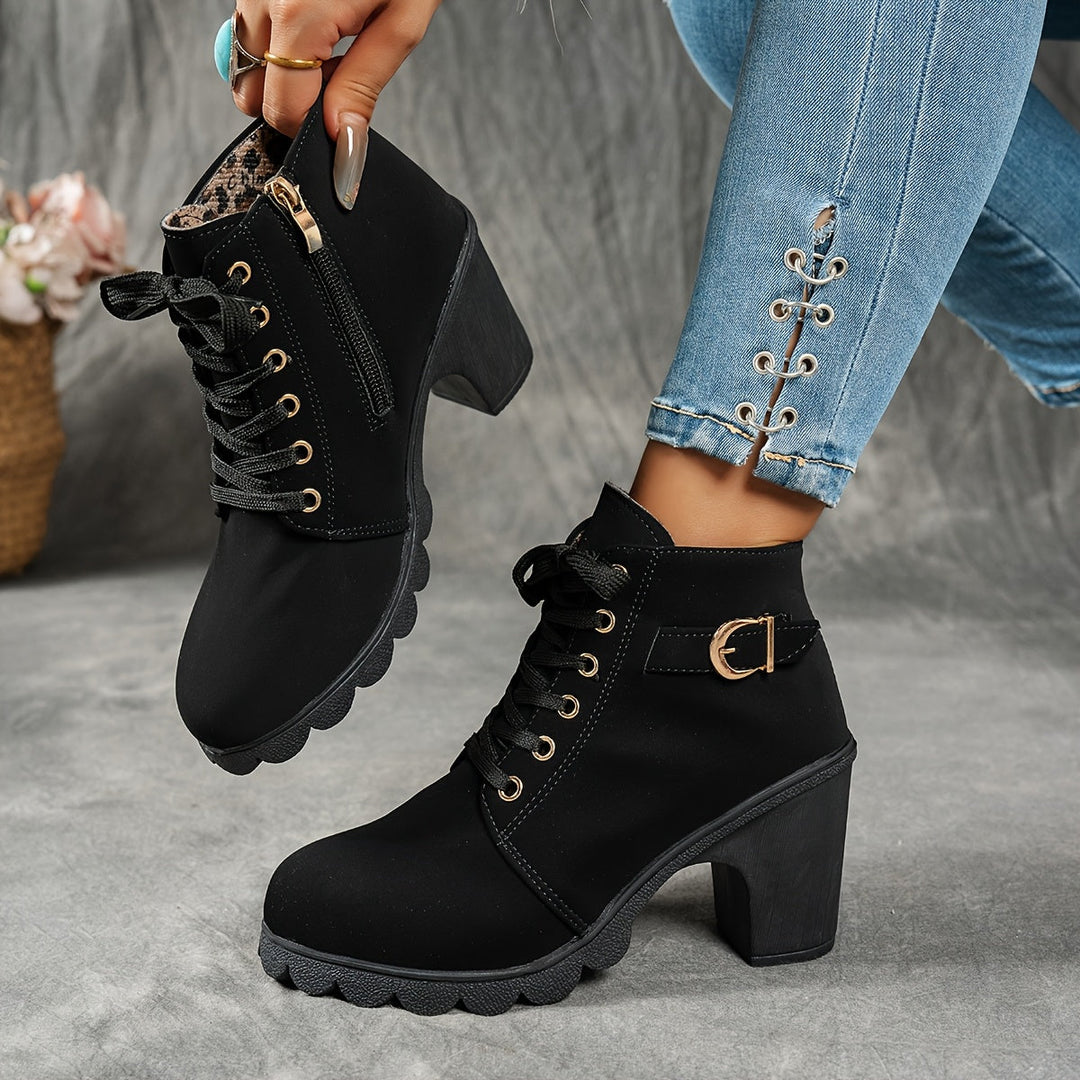 Women's Ankle Boots with Block Heel – view 4