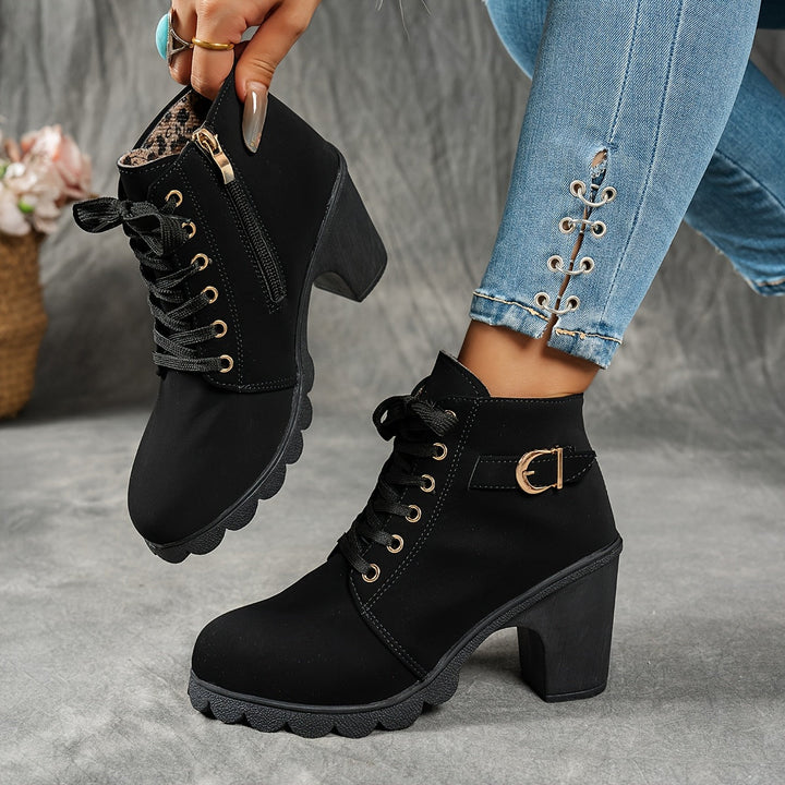 Women's Ankle Boots with Block Heel – view 4