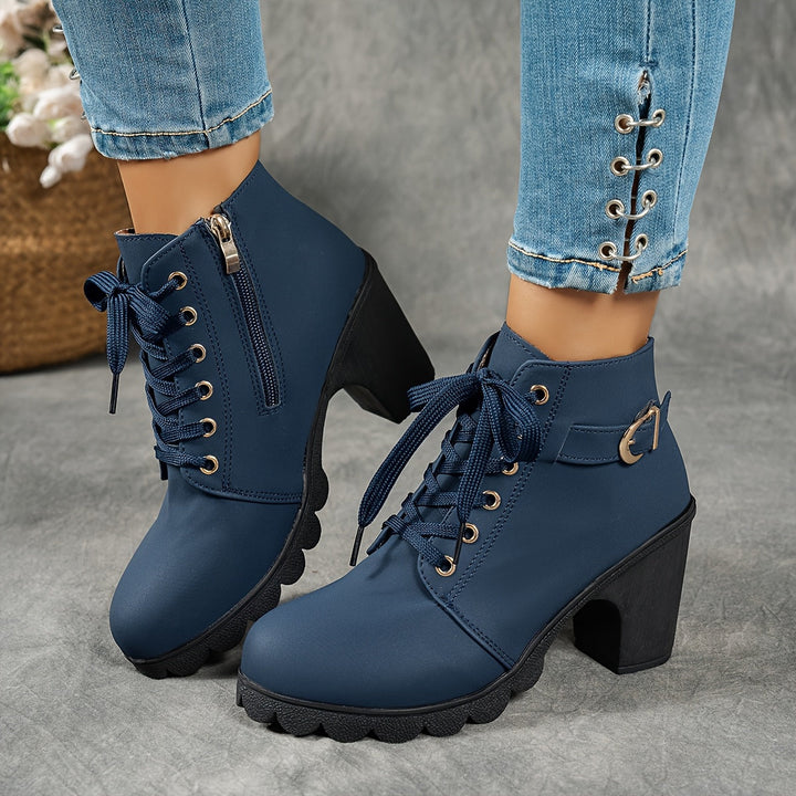 Women's Ankle Boots with Block Heel – view 5