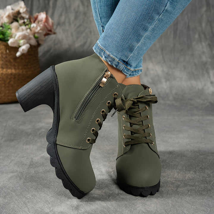 Women's Ankle Boots with Block Heel – view 8