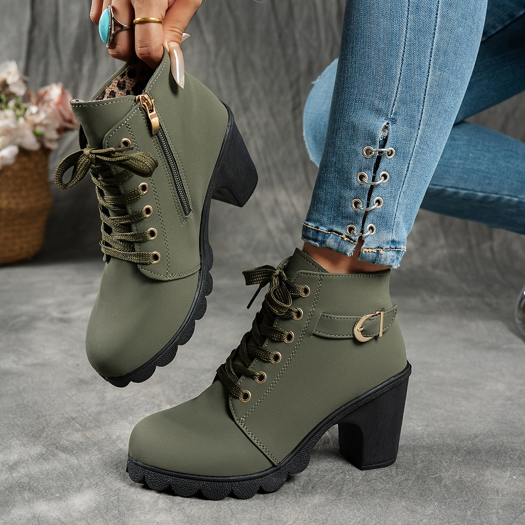 Women's Ankle Boots with Block Heel – view 9