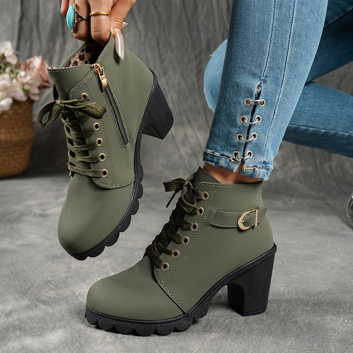 Women's Ankle Boots with Block Heel – view 9