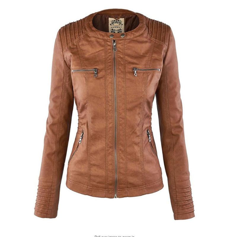 Women's Biker Jacket with Removable Hood - photo 5