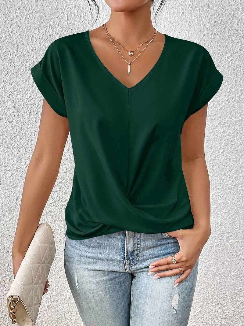 Women's Blouse with Short Sleeves