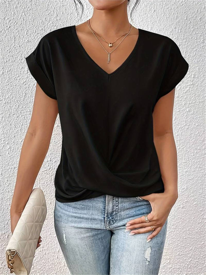 Women's Blouse with Short Sleeves