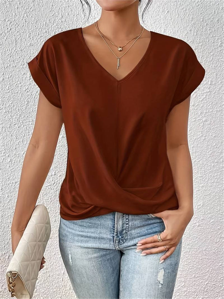 Women's Blouse with Short Sleeves