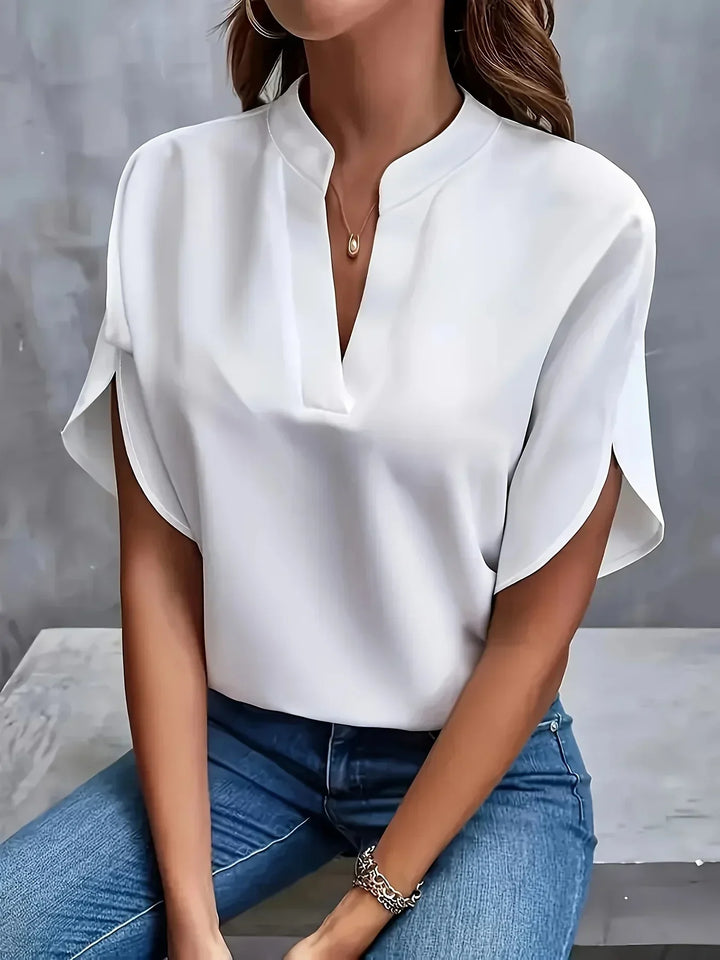 Women's Everyday Blouse with Short Sleeves
