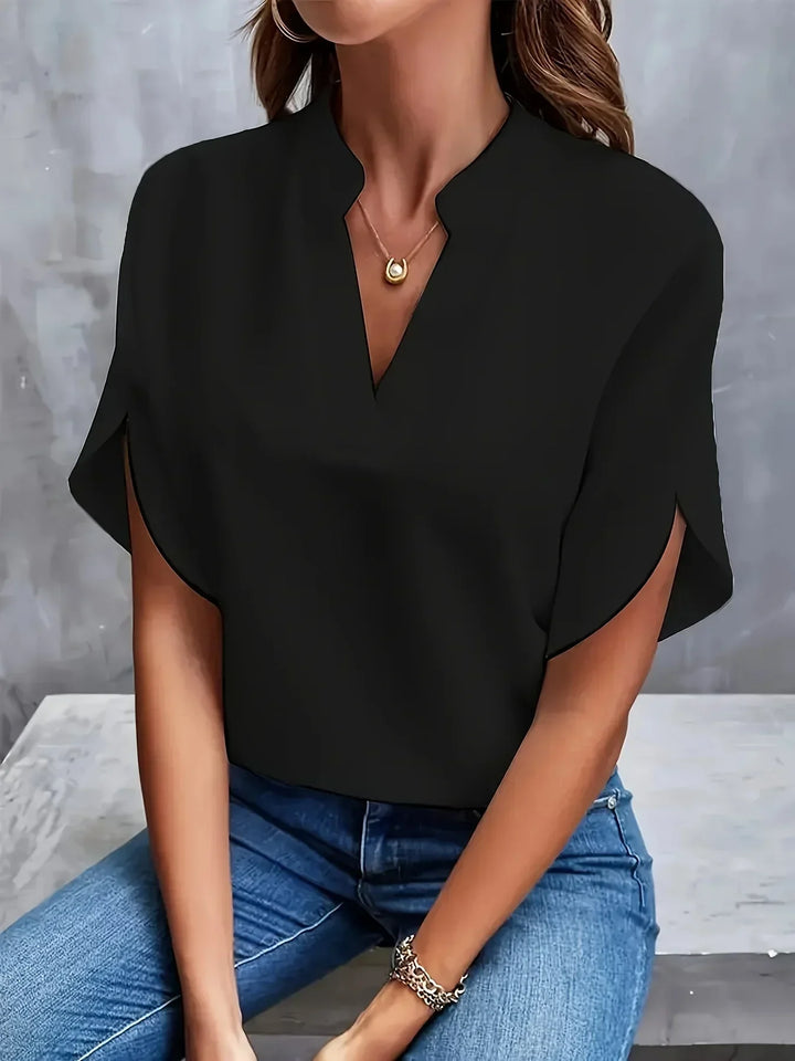 Women's Everyday Blouse with Short Sleeves