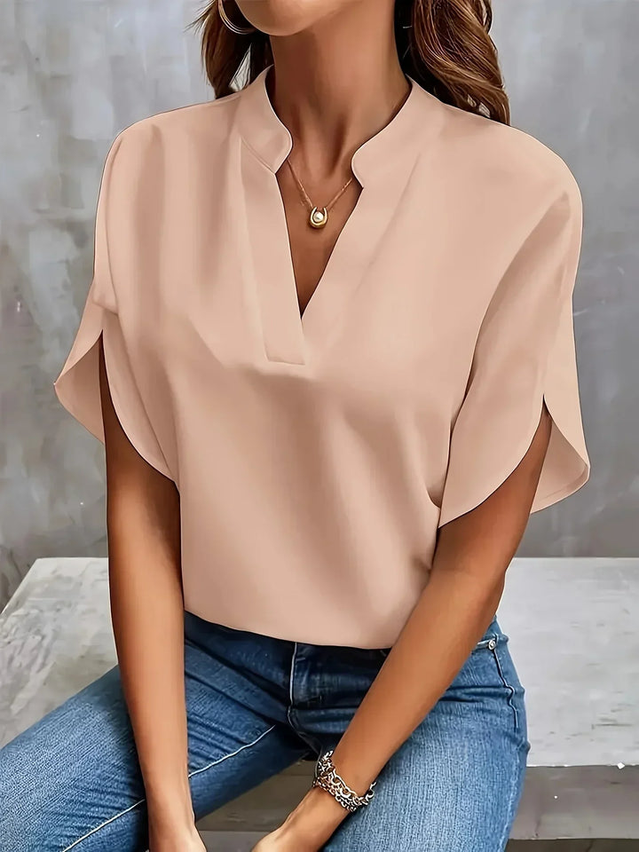 Women's Everyday Blouse with Short Sleeves