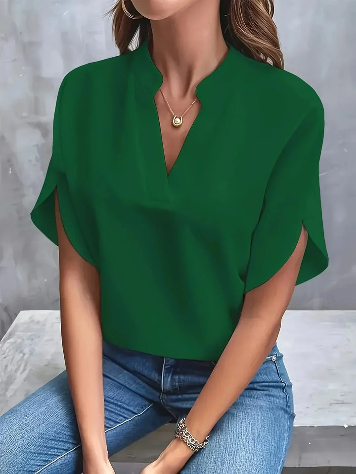 Women's Everyday Blouse with Short Sleeves