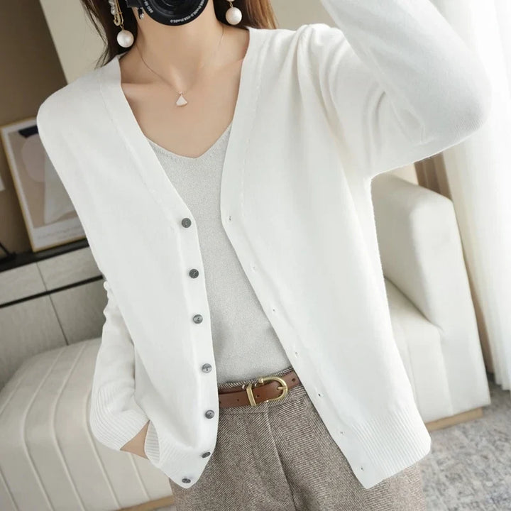 Women's Button Front Cardigan in Sixteen Colours - photo 11