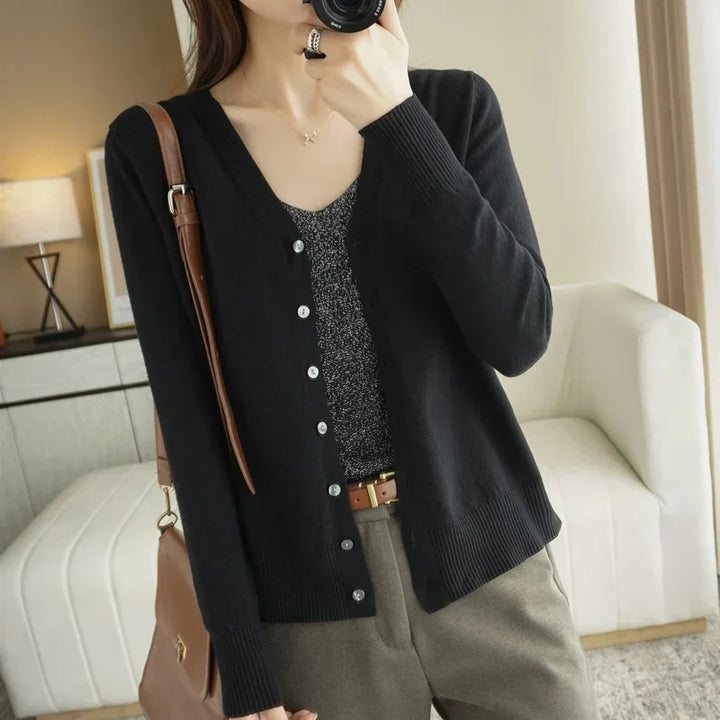Women's Button Front Cardigan in Sixteen Colours - photo 21
