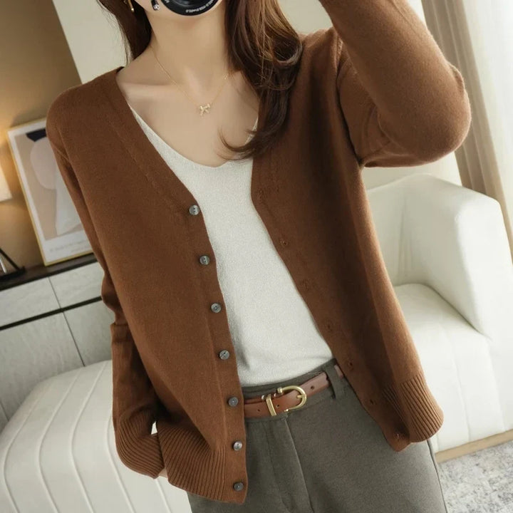 Women's Button Front Cardigan in Sixteen Colours - photo 6