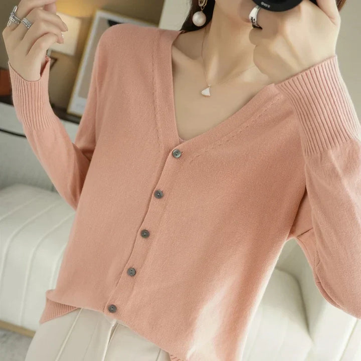 Women's Button Front Cardigan in Sixteen Colours - photo 9