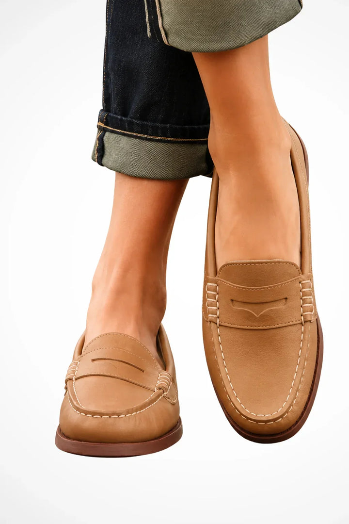 Women's Classic Leather Slip-On Loafers - photo 2
