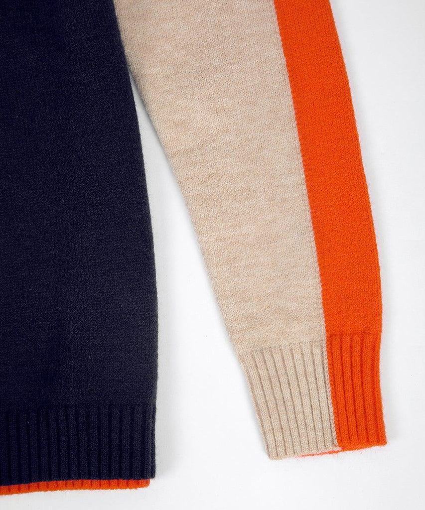 Women's Colour Block Jumper with Crew Neck - photo 7