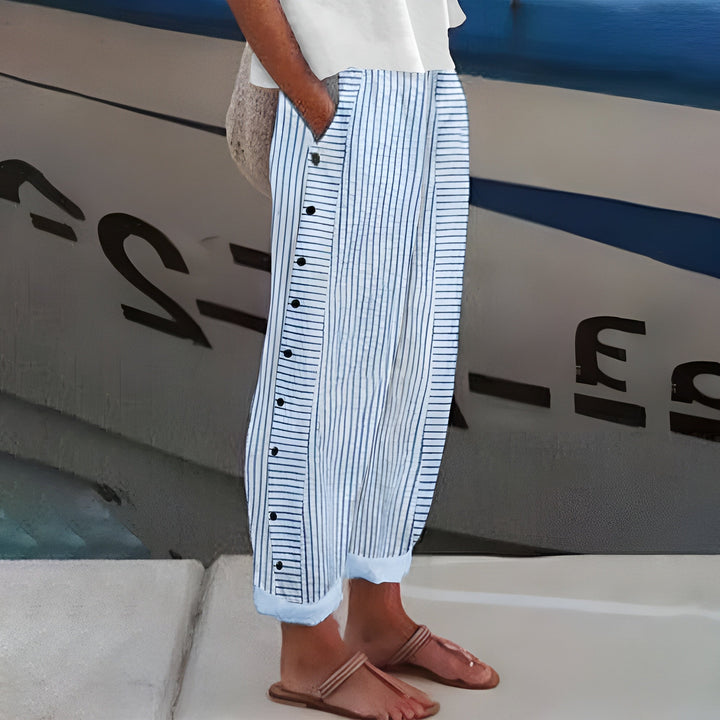 Women's Comfortable Trousers with Side Pockets