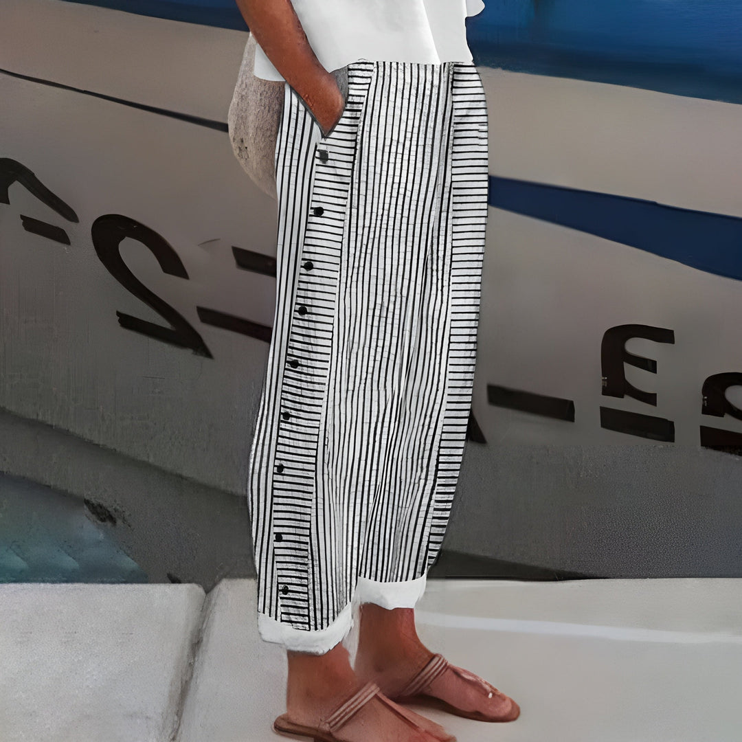 Women's Comfortable Trousers with Side Pockets