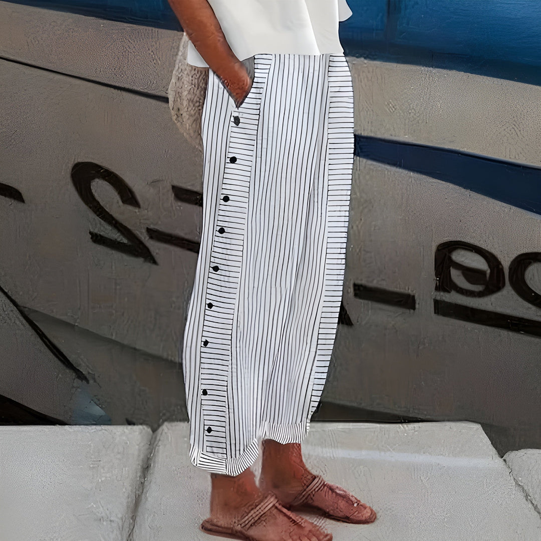Women's Comfortable Trousers with Side Pockets
