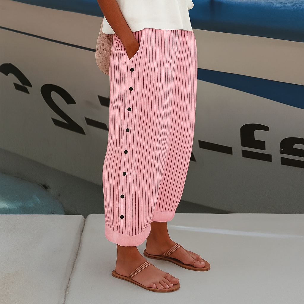 Women's Comfortable Trousers with Side Pockets