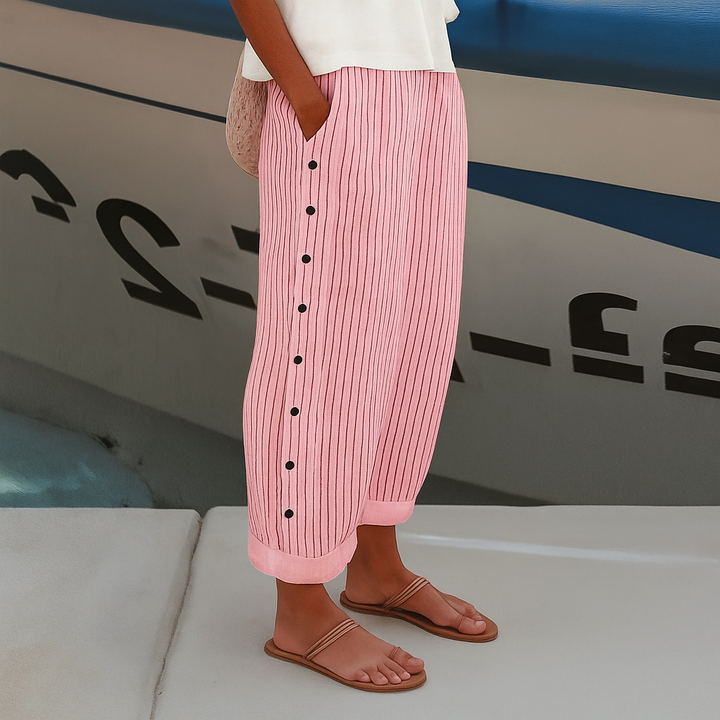 Women's Comfortable Trousers with Side Pockets