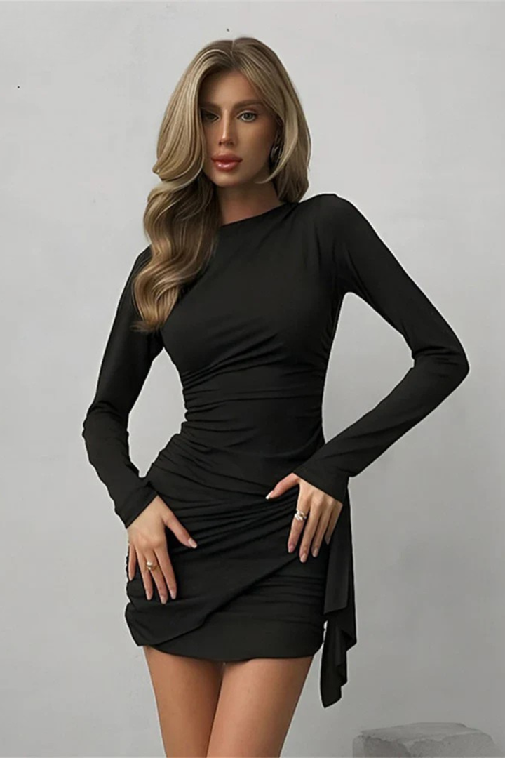 Women's Cropped Long Sleeve Midi Dress – view 7