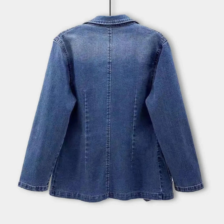 Women's Denim Classic Tailored Button-Up Jacket - photo 7