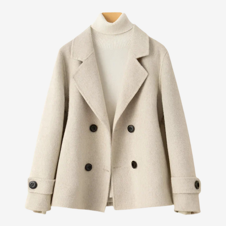 Women's Double Breasted Blazer with Classic Lapels - photo 1
